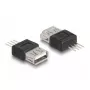 DeLOCK adapter USB 2.0 Type-A bus naar 4-pins zwart zilver 5V