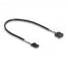 DeLOCK USB 2.0 pinheader hub 2 poorten zwart blauw