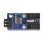 DeLOCK USB 2.0 pinheader hub 2 poorten zwart blauw