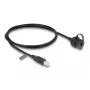 DeLOCK kabel USB 2.0 Type-B stekker naar Type-B bus 1m IP68 waterdicht zwart