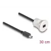 USB-kabel DeLOCK 88186 0,3 m Mini-USB B zwart zilver