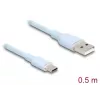 USB-kabel DeLOCK 81221 USB 2.0 0,5 m USB A USB C blauw