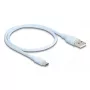 USB-kabel DeLOCK 81221 USB 2.0 0,5 m USB A USB C blauw