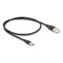 USB-kabel DeLOCK 81225 0,5 m USB A USB C zwart