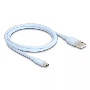 DeLOCK USB-kabel USB 2.0 1 m USB A USB C blauw 81222