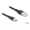 DeLOCK USB-kabel USB 2.0 1 m USB A USB C zwart