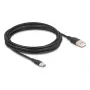 DeLOCK USB-kabel USB 2.0 4 m USB A USB C zwart 81228