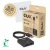 DisplayPort 2-in-1 bidirectionele switch CLUB3D CSV-1009 — 2x DisplayPort-uitgangen, 8K@60Hz, zwart