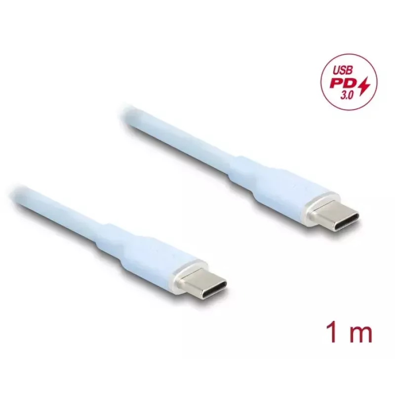 USB-kabel DeLOCK 81234 USB 2.0 1 m USB C blauw