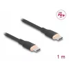 DeLOCK USB-kabel USB 2.0 1m USB C zwart 81238