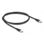 DeLOCK USB-kabel USB 2.0 1m USB C zwart 81238