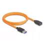 DeLOCK USB-kabel USB Type-A stekker naar bus 5 Gbps 1 m oranje
