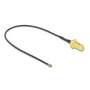 Coaxkabel DeLOCK 12656 0,2 m RP-SMA MHF 4L LK zwart