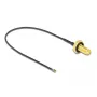 Coaxkabel DeLOCK 12663 0,2 m SMA MHF 4L LK zwart
