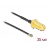 Coaxkabel DeLOCK 12664 0,35 m SMA MHF 4L LK zwart