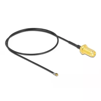 Coaxkabel DeLOCK 12664 0,35 m SMA MHF 4L LK zwart