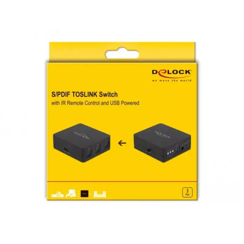 S/PDIF TOSLINK-switch DeLOCK 63395