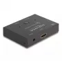 DeLOCK HDMI 2-1-switch bidirectioneel 8K 60 Hz metaal zwart