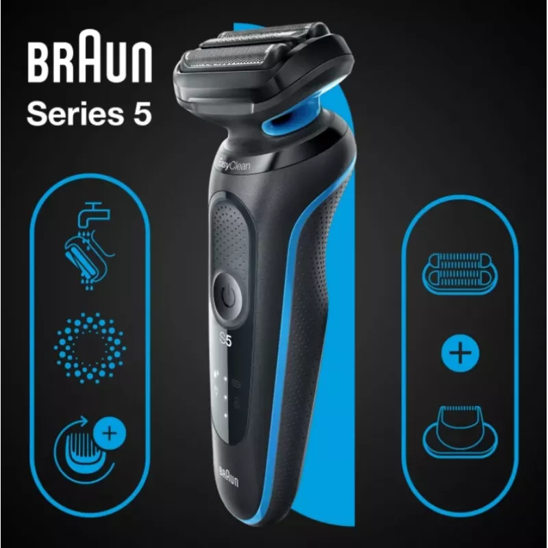 Braun Series 5 51-B1820s scheerapparaat zwart, blauw