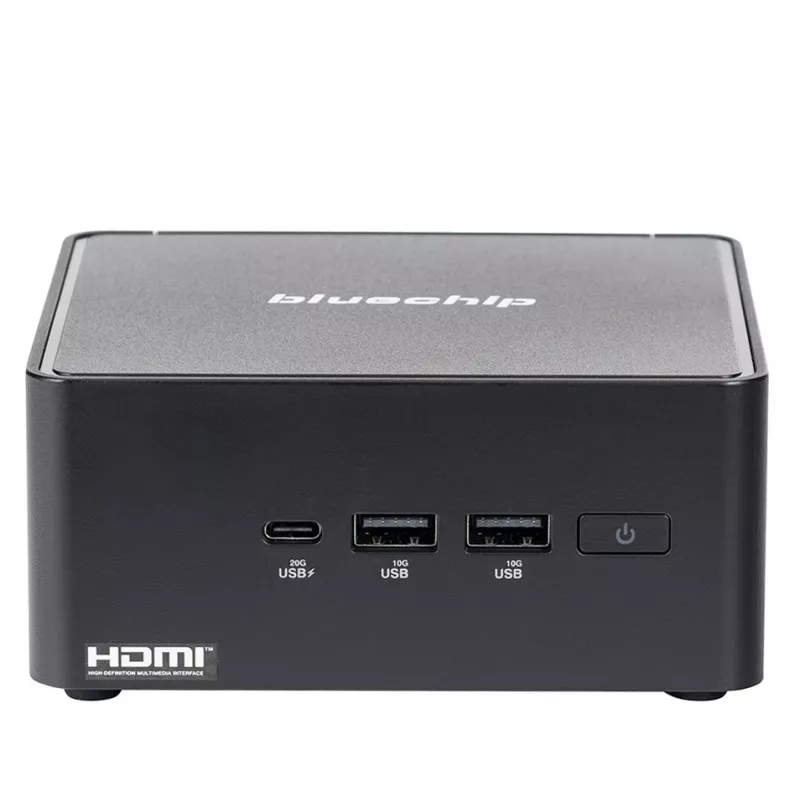 bluechip BUSINESSline M1435 Intel Core 3 100U 8 GB DDR5-SDRAM 500 GB SSD Windows 11 Pro mini-pc zwart