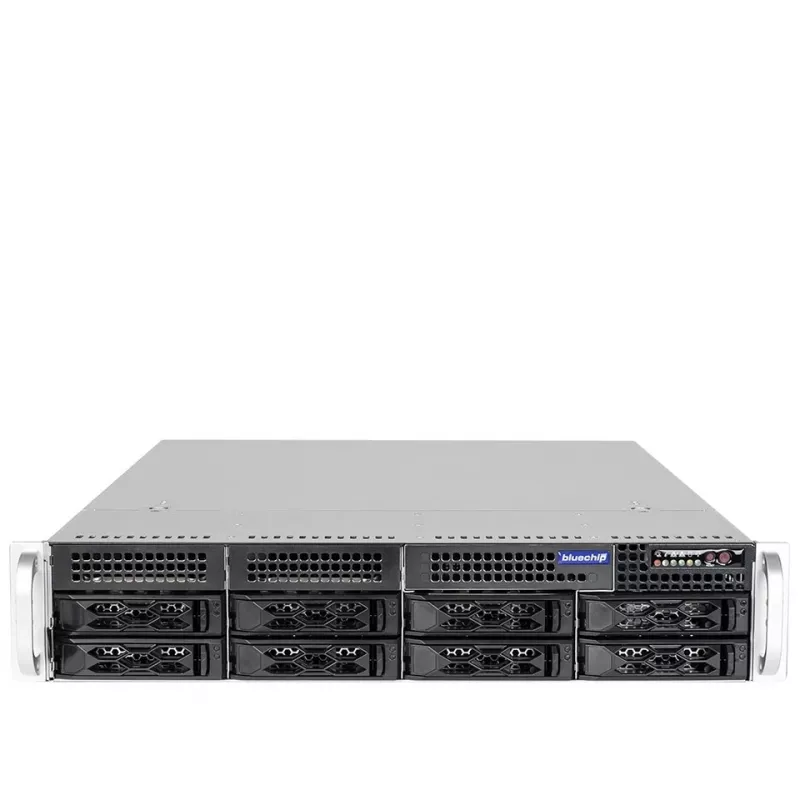 bluechip SERVERline R42316s 2 HE rack, Intel® Xeon® Silver 4410Y-processor / 2.00 GHz, TPM-module, 32 GB DDR5, 2 x 960 GB SSD, 2 x 10 Gigabit Ethernet