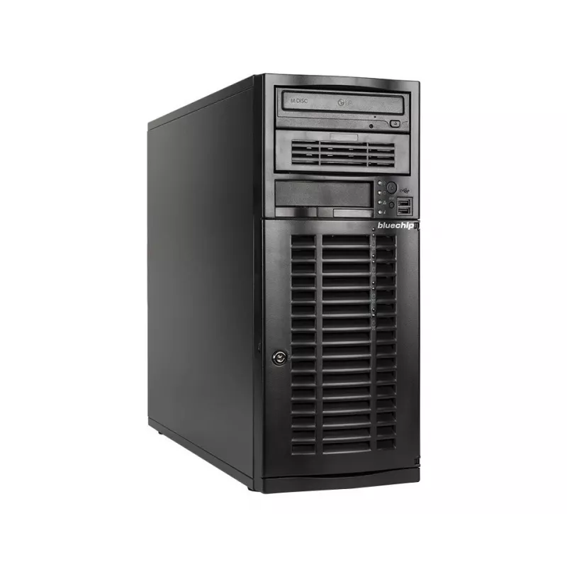 bluechip SERVERline T40317s tower, Intel® Xeon® Silver 4410Y-processor / tot 3,90 GHz, 32 GB DDR5, 2 x 960 GB SSD, 2 x RJ45 (10 Gb/s)