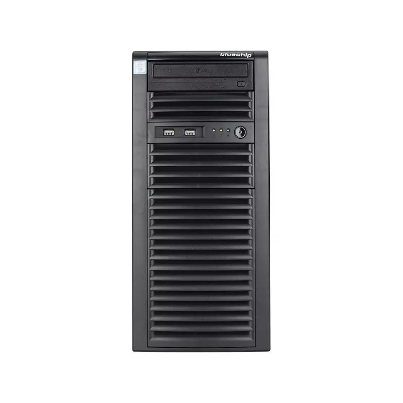 bluechip SERVERline T40320s tower, Intel® Xeon® Silver 4410Y-processor / tot 3,90 GHz, 32 GB DDR5, 2 x 960 GB SSD, 2 x RJ45 (10 Gb/s)