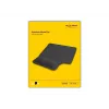 DeLOCK ergonomische muismat met gel-polsteun voor linkshandigen zwart