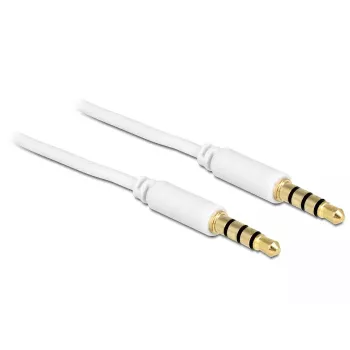 Audiokabel DeLOCK 83440 1m 3,5 mm wit