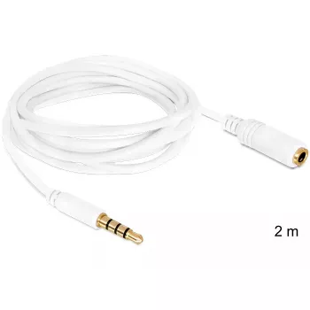 Audiokabel DeLOCK 3.5mm 2m wit