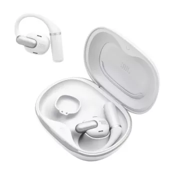 Headset JBL Sense Pro TWS oorbugel, voor gesprekken en muziek, 20–40000 Hz, USB-C oplaadstation, wit