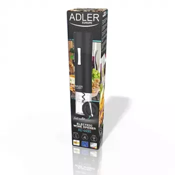 Flessenopener Adler AD 4490 zwart zilver transparant