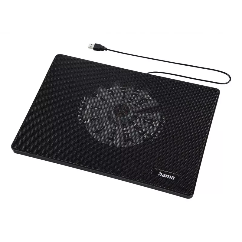 Hama slank laptop koelpad 39,6 cm (15,6 inch) zwart