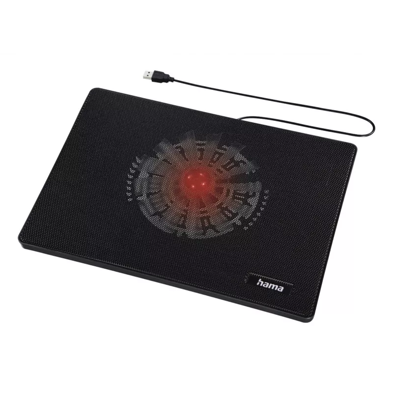 Hama slank laptop koelpad 39,6 cm (15,6 inch) zwart