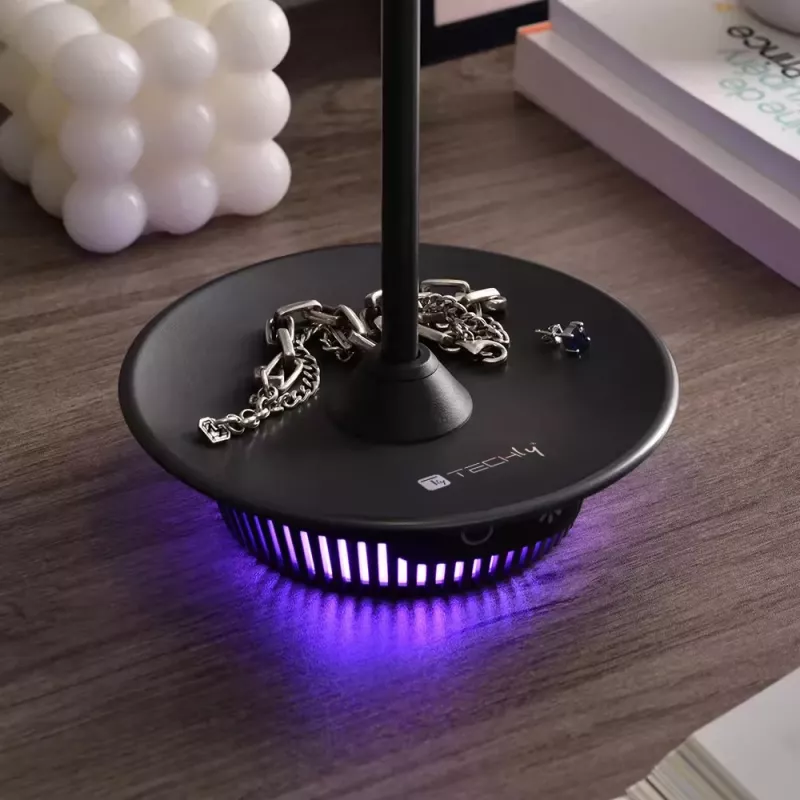 Techly I-LAMP-TABLE3 tafellamp SMD LED-module 1 W SMD LED D zwart