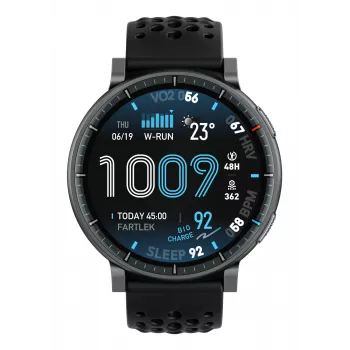 Smartwatch Amazfit Active Max rond AMOLED 1,5 inch 480×480 touchscreen 64 MB RAM 4 GB 658 mAh zwart