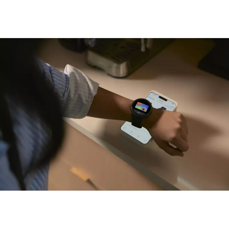 Smartwatch Amazfit Active Max rond AMOLED 1,5 inch 480×480 touchscreen 64 MB RAM 4 GB 658 mAh zwart