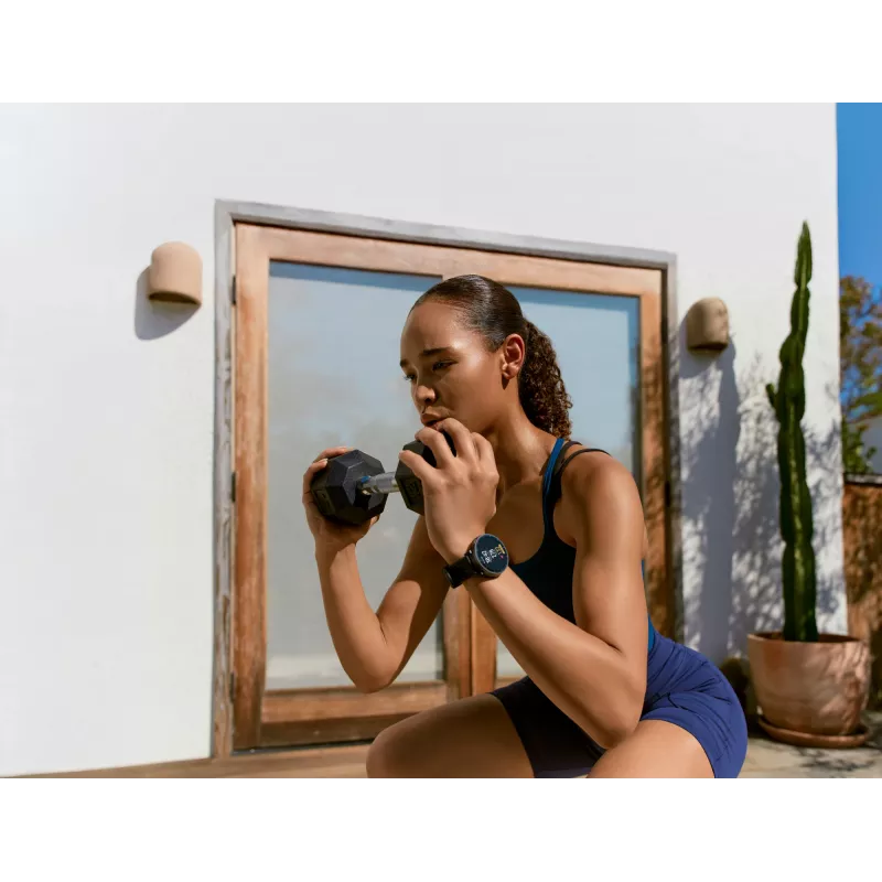 Smartwatch Amazfit Active Max rond AMOLED 1,5 inch 480×480 touchscreen 64 MB RAM 4 GB 658 mAh zwart
