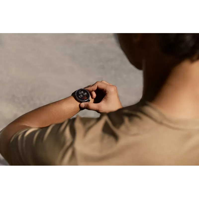 Smartwatch Amazfit Active Max rond AMOLED 1,5 inch 480×480 touchscreen 64 MB RAM 4 GB 658 mAh zwart