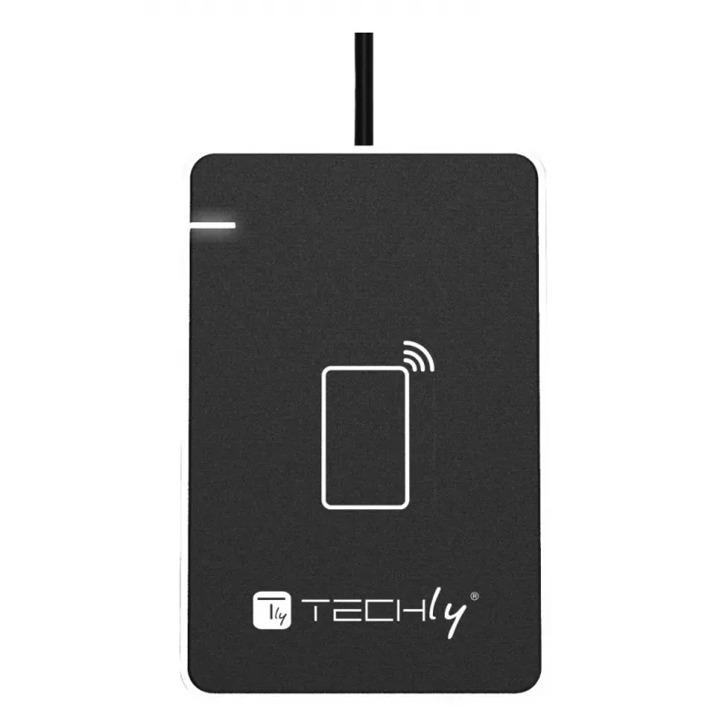 Techly I-CARD CAM-CIE RFID-lezer USB zwart, zilver