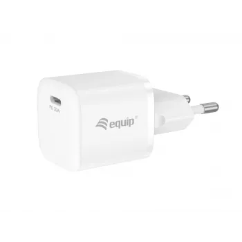 Equip 1-poorts 20W USB-C PD oplader indoor AC wit 100-240V