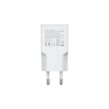 Wandlader EQUIP 1-poorts 20W GaN USB-C PD — 100–240V ingang, 12V max. uitgang, wit