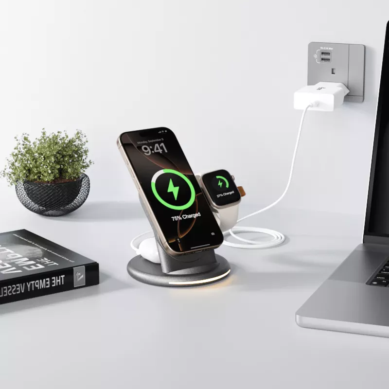 Wandlader EQUIP 1-poorts 20W GaN USB-C PD — 100–240V ingang, 12V max. uitgang, wit