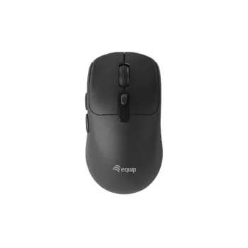 EQUIP ambidextreuze 6-toets dual-mode draadloze muis, optisch 1600 DPI, RF + Bluetooth, zwart