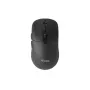 EQUIP ambidextreuze 6-toets dual-mode draadloze muis, optisch 1600 DPI, RF + Bluetooth, zwart