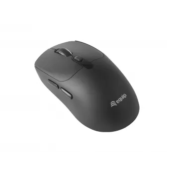 EQUIP ambidextreuze 6-toets dual-mode draadloze muis, optisch 1600 DPI, RF + Bluetooth, zwart