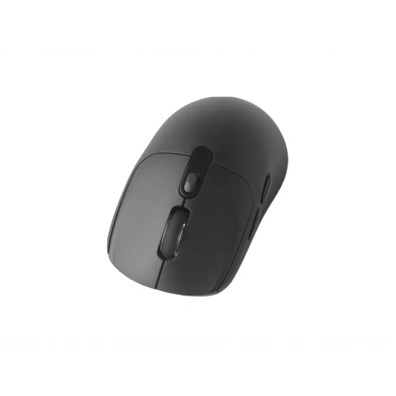 EQUIP ambidextreuze 6-toets dual-mode draadloze muis, optisch 1600 DPI, RF + Bluetooth, zwart