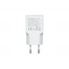 EQUIP 2-poorts 30W GaN slanke USB-C PD lader — 2 USB-C aansluitingen, ingang 100–240 V, max. 20 V uitgang, wit