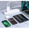EQUIP 2-poorts 30W GaN slanke USB-C PD lader — 2 USB-C aansluitingen, ingang 100–240 V, max. 20 V uitgang, wit