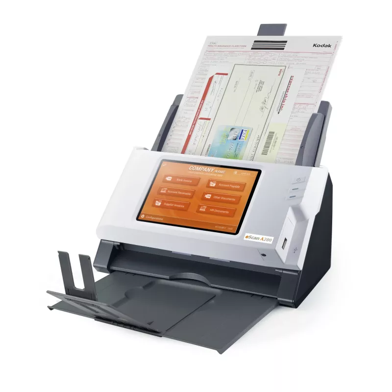 Plustek eScan A280 Enterprise ADF-scanner 600 x 600 DPI A4 zwart, wit
